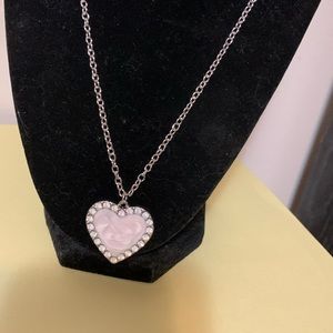 Beautiful necklace, heart shaped pendant, 23”